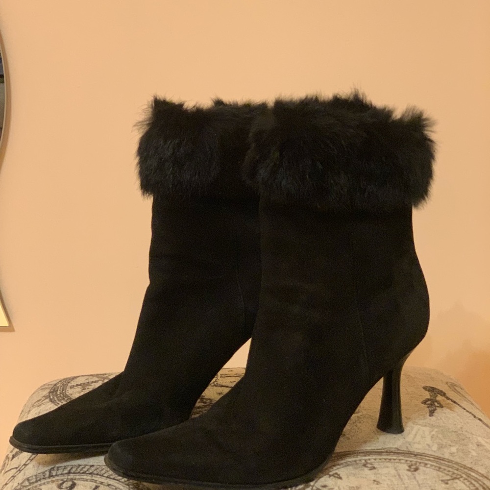 Black ankle boots